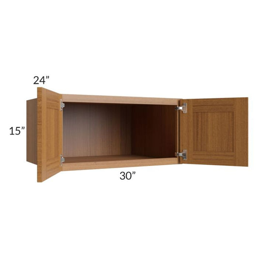RTA Artisan Walnut Shaker 30" x 15" x 24" Wall Cabinet