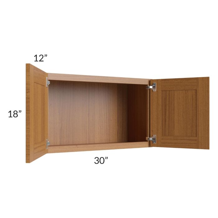 RTA Artisan Walnut Shaker 30" x 18" Wall Cabinet