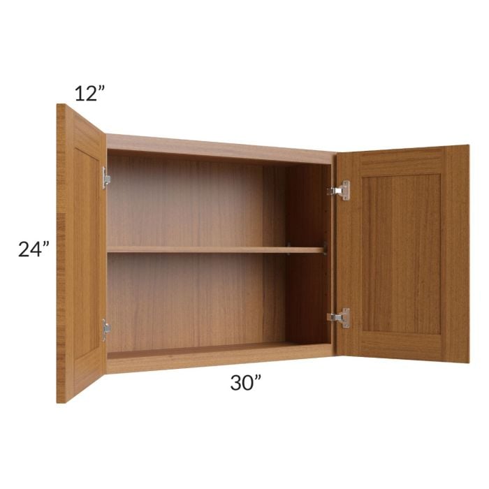 RTA Artisan Walnut Shaker 30" x 24" Wall Cabinet