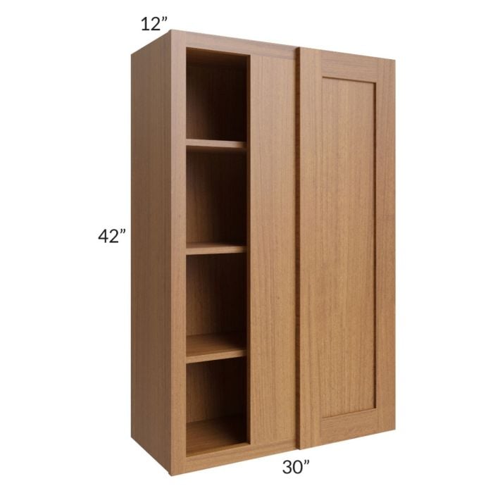 RTA Artisan Walnut Shaker 30" x 42" Blind Wall Cabinet