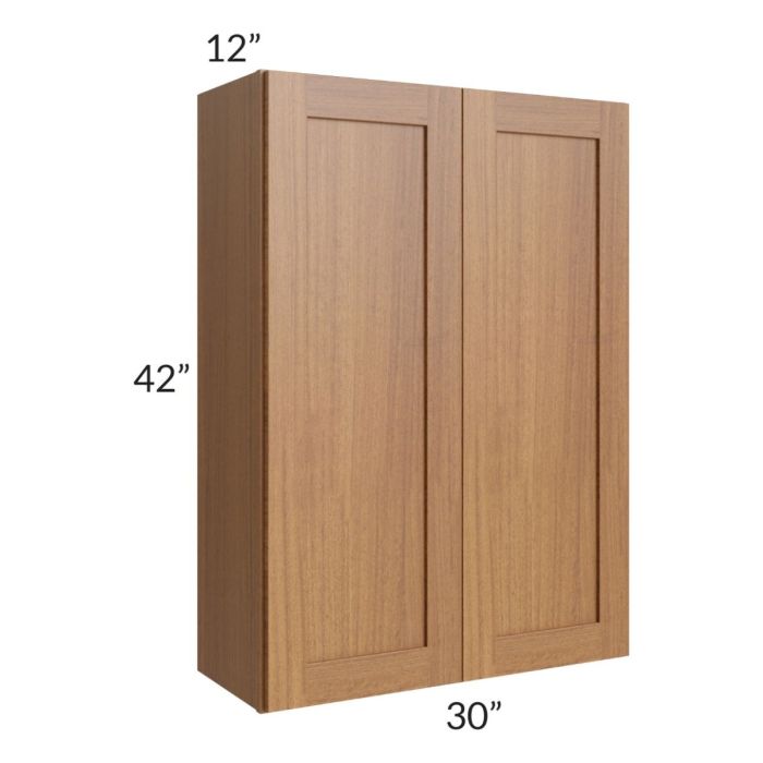 RTA Artisan Walnut Shaker 30" x 42" Wall Cabinet