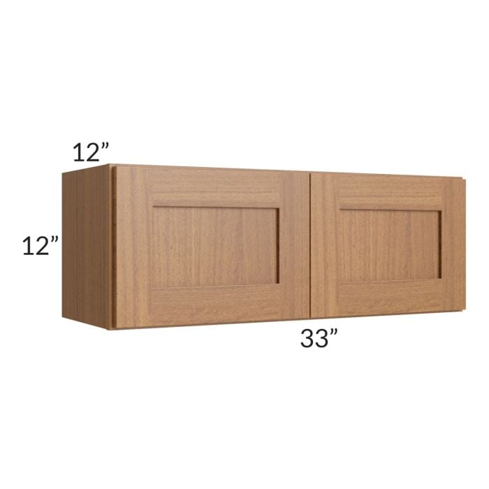 RTA Artisan Walnut Shaker 33" x 12" Wall Cabinet