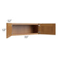 RTA Artisan Walnut Shaker 33" x 12" Wall Cabinet