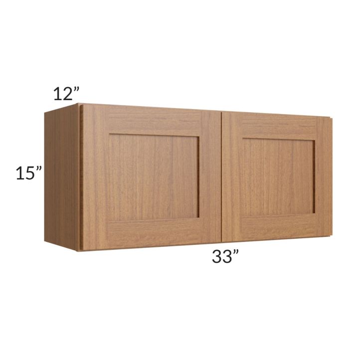 RTA Artisan Walnut Shaker 33" x 15" Wall Cabinet