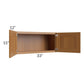 RTA Artisan Walnut Shaker 33" x 15" Wall Cabinet
