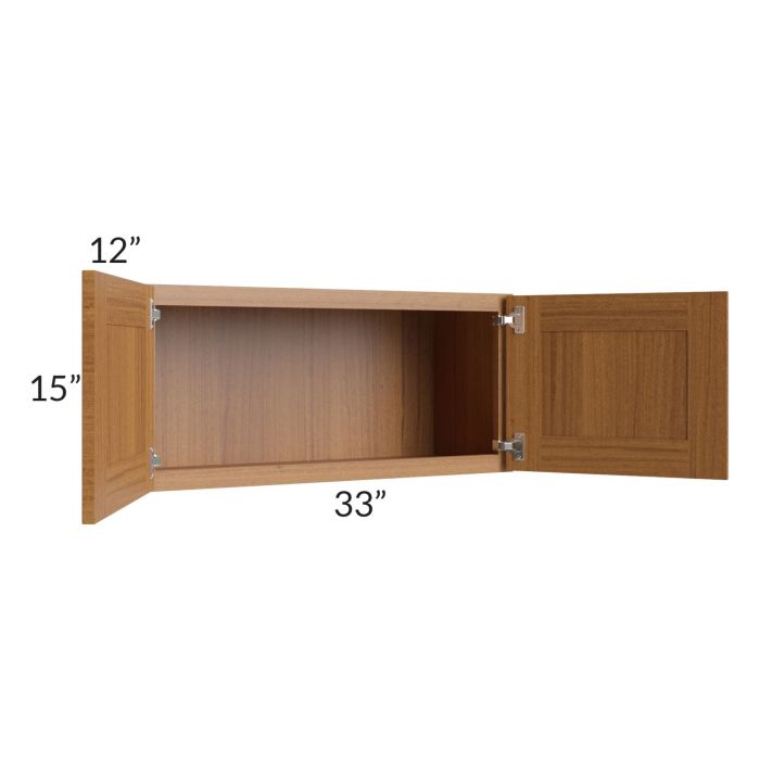 RTA Artisan Walnut Shaker 33" x 15" Wall Cabinet