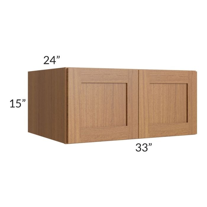 RTA Artisan Walnut Shaker 33" x 15" x 24" Wall Cabinet