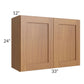 RTA Artisan Walnut Shaker 33" x 24" Wall Cabinet