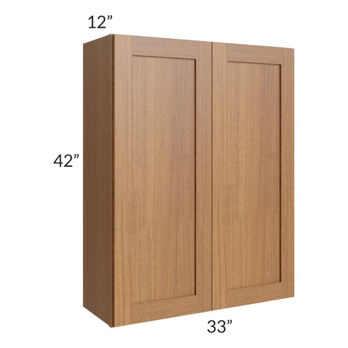 RTA Artisan Walnut Shaker 33" x 42" Wall Cabinet