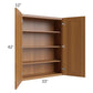 RTA Artisan Walnut Shaker 33" x 42" Wall Cabinet with 2 Decorative End Panels