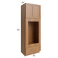 RTA Artisan Walnut Shaker 33" x 96" Double Oven or Oven/Microwave Cabinet with 1 Decorative End Panel