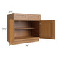 RTA Artisan Walnut Shaker 36" Base Cabinet with 1 Decorative End Panel