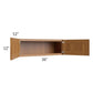 RTA Artisan Walnut Shaker 36" x 12" Wall Cabinet