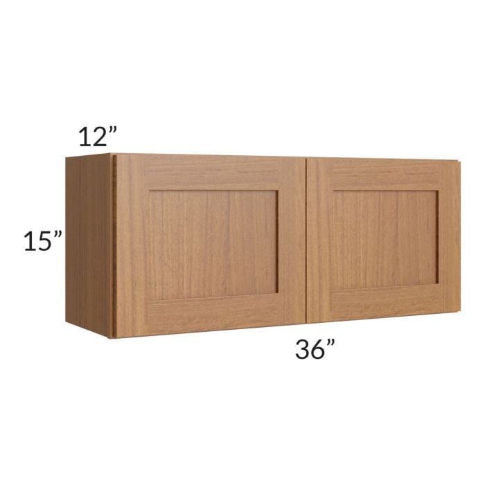 RTA Artisan Walnut Shaker 36" x 15" Wall Cabinet
