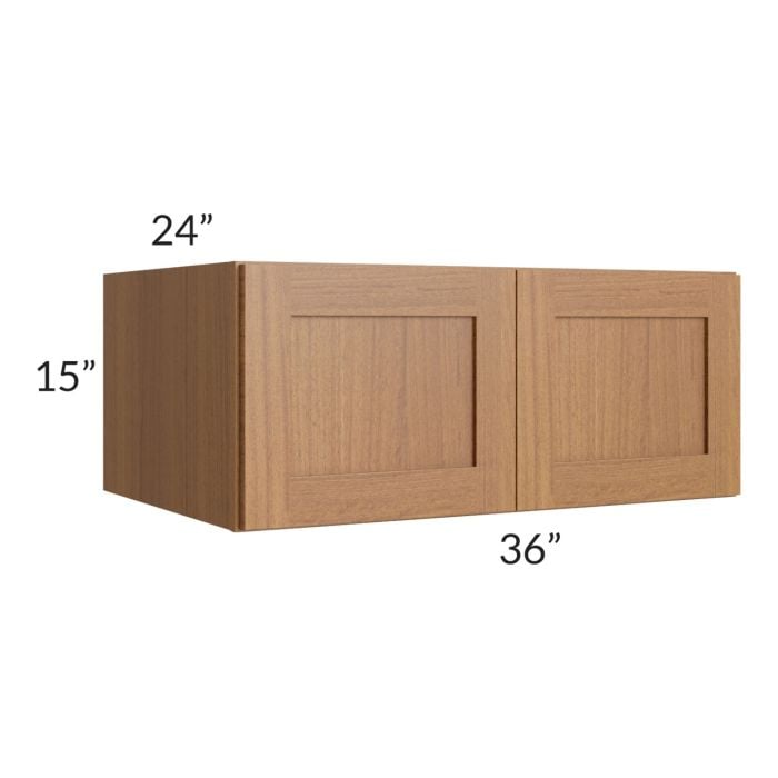 RTA Artisan Walnut Shaker 36" x 15" x 24" Wall Cabinet