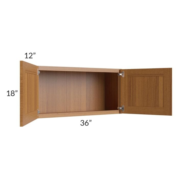 RTA Artisan Walnut Shaker 36" x 18" Wall Cabinet