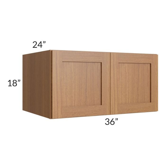 RTA Artisan Walnut Shaker 36" x 18" x 24" Wall Cabinet