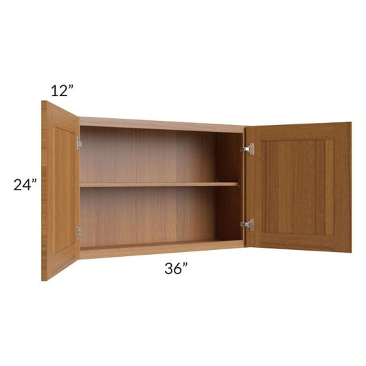 RTA Artisan Walnut Shaker 36" x 24" Wall Cabinet