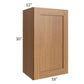 RTA Artisan Walnut Shaker 36" x 30" Wall Cabinet with 2 Decorative End Panels