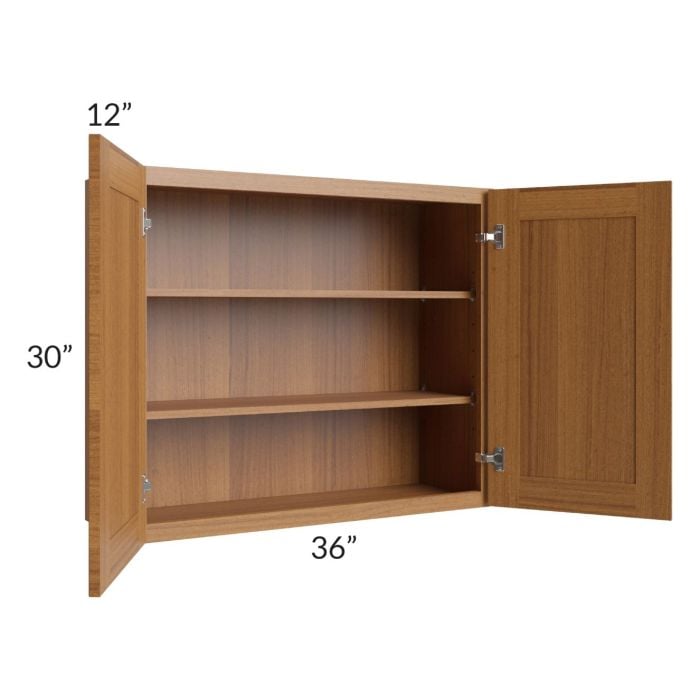RTA Artisan Walnut Shaker 36" x 30" Wall Cabinet