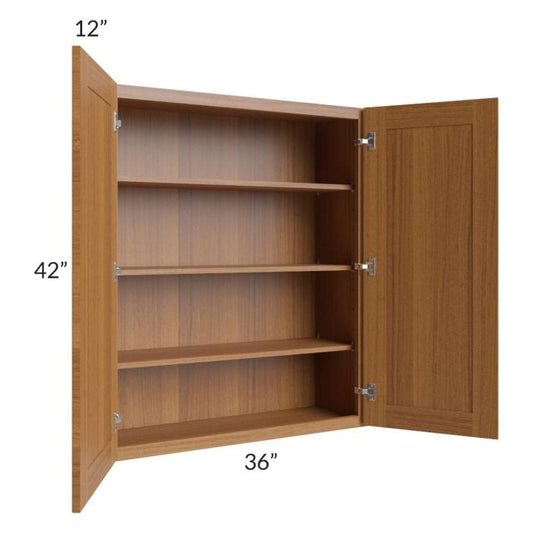 RTA Artisan Walnut Shaker 36" x 42" Wall Cabinet