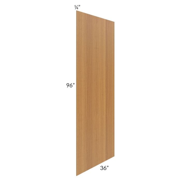 RTA Artisan Walnut Shaker 36" x 96" Finished Back Panel - Cut in Half