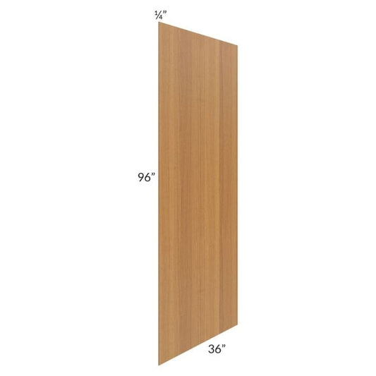 RTA Artisan Walnut Shaker 36" x 96" Finished Back Panel