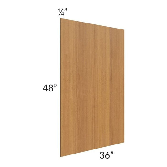 RTA Artisan Walnut Shaker 48" x 36" Finished Back Panel - Cut in Half
