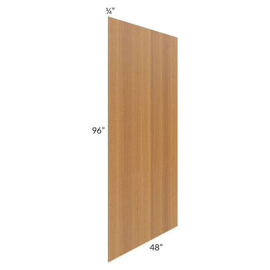 RTA Artisan Walnut Shaker 48" x 96" Finished Back Panel - Cut in Half