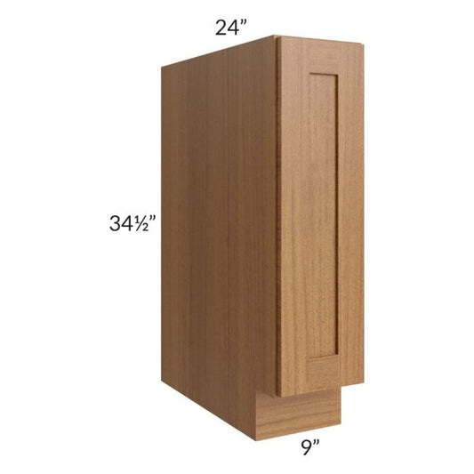 RTA Artisan Walnut Shaker 9" Base Pull-Out Spice Rack