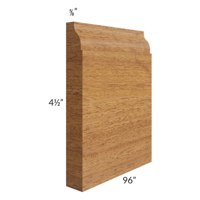 RTA Artisan Walnut Shaker 96" Base Board Molding - Cut Molding into 5ft and 3ft section