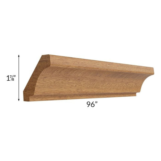 RTA Artisan Walnut Shaker 96" Crown Molding-Cut Molding into 5ft and 3ft section