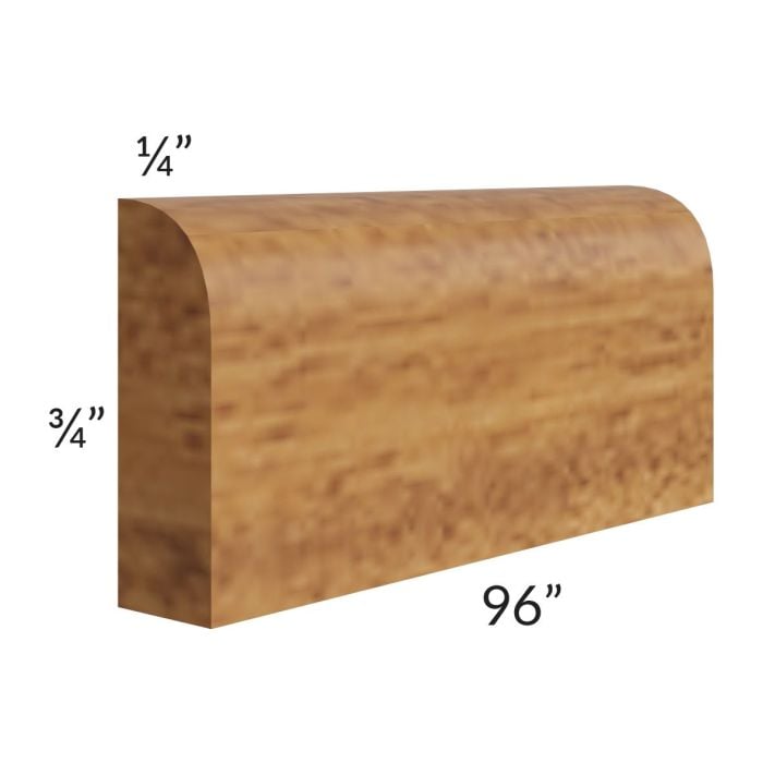 RTA Artisan Walnut Shaker 96" Scribe Molding - Cut Molding in Half(Two 4ft sections)