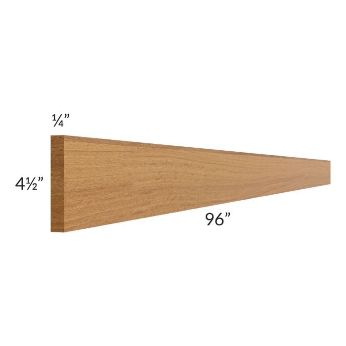 RTA Artisan Walnut Shaker 96" Toe Kick - Cut Molding into 5ft and 3ft section