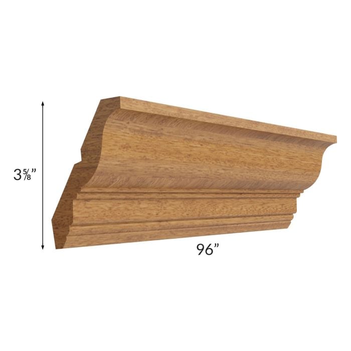 RTA Artisan Walnut Shaker CM96-4-AR Crown Molding