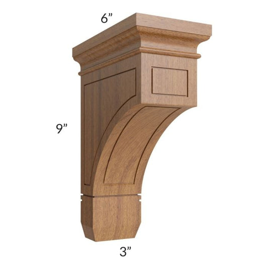 RTA Artisan Walnut Shaker Large Decorative Corbel