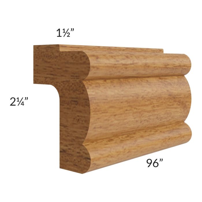 RTA Artisan Walnut Shaker TLRM8-AR Light Rail Molding - Cut Molding in Half(Two 4ft sections)