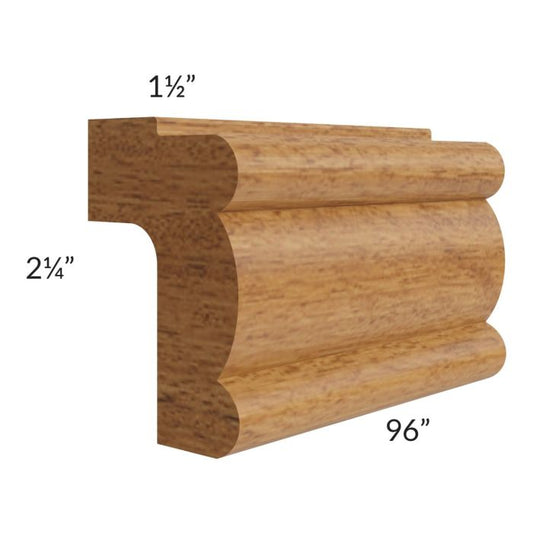 RTA Artisan Walnut Shaker TLRM8-AR Light Rail Molding - Cut Molding in Half(Two 4ft sections)