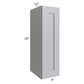 RTA Asheville Grey Shaker 09" x 30" Wall Cabinet