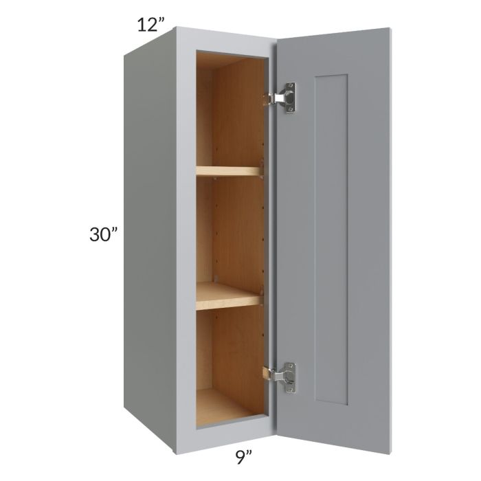 RTA Asheville Grey Shaker 09" x 30" Wall Cabinet