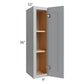 RTA Asheville Grey Shaker 09" x 36" Wall Cabinet