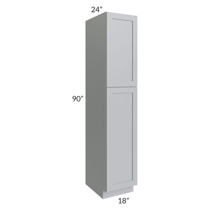 RTA Asheville Grey Shaker 18" x 90" Wall Pantry Cabinet