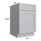 RTA Asheville Grey Shaker 21" Base Cabinet