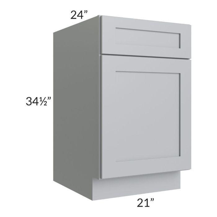 RTA Asheville Grey Shaker 21" Base Cabinet