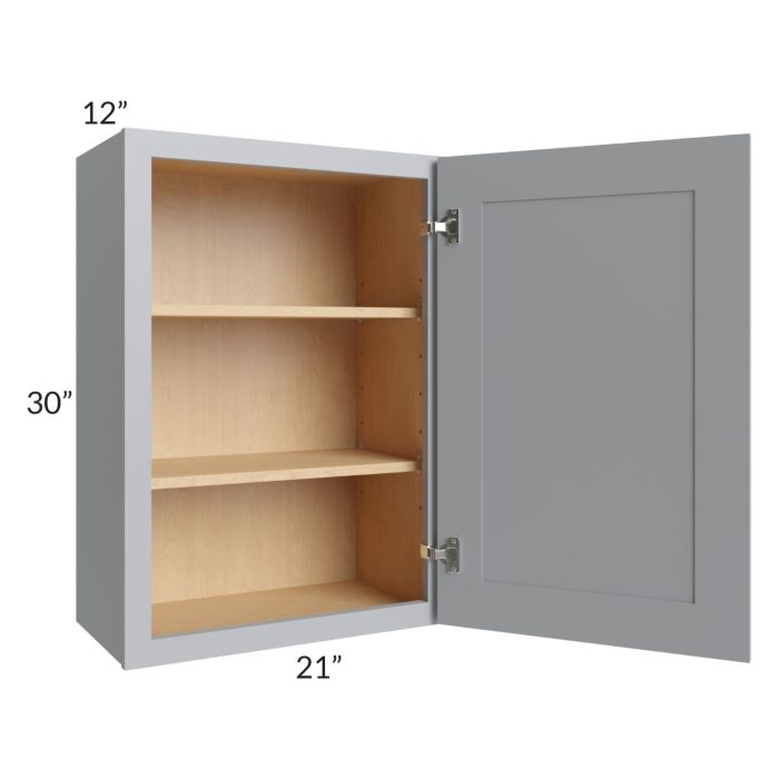 RTA Asheville Grey Shaker 21" x 30" Wall Cabinet