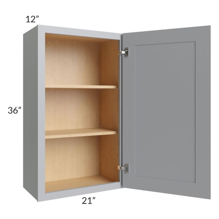 RTA Asheville Grey Shaker 21" x 36" Wall Cabinet