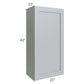 RTA Asheville Grey Shaker 21" x 42" Wall Cabinet