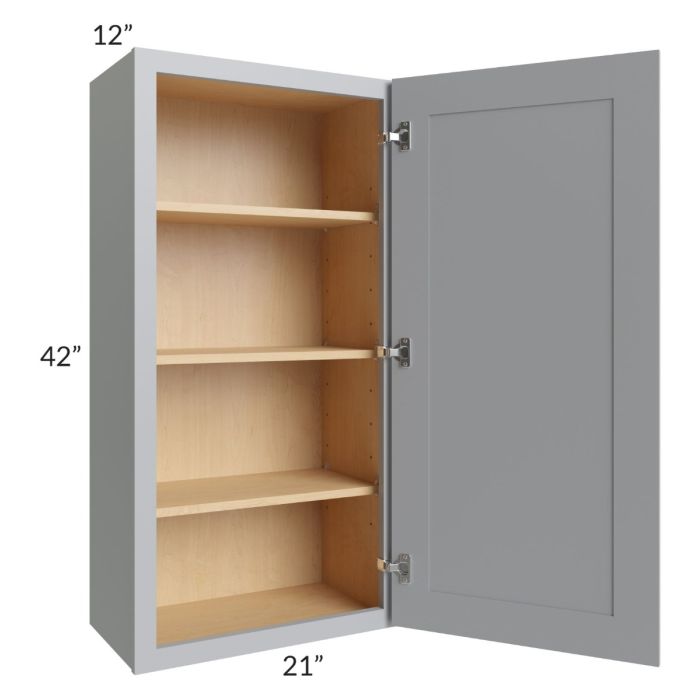 RTA Asheville Grey Shaker 21" x 42" Wall Cabinet