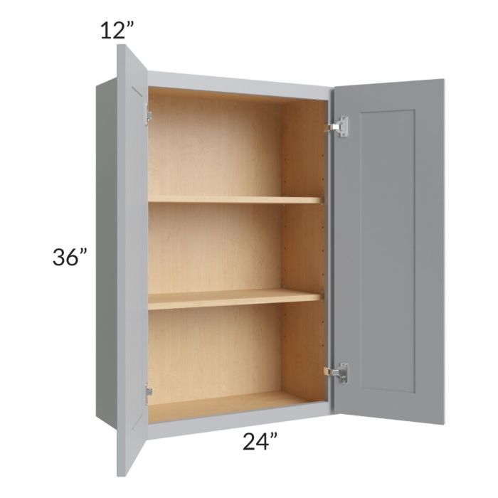 RTA Asheville Grey Shaker 24" x 36" Wall Cabinet