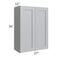 RTA Asheville Grey Shaker 27" x 36" Wall Cabinet